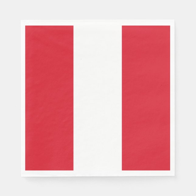Guardanapo De Papel Bandeira do Peru (Frente)