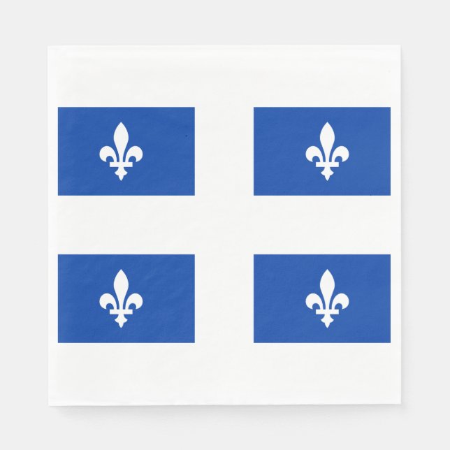 Guardanapo De Papel Bandeira do Quebec (Frente)