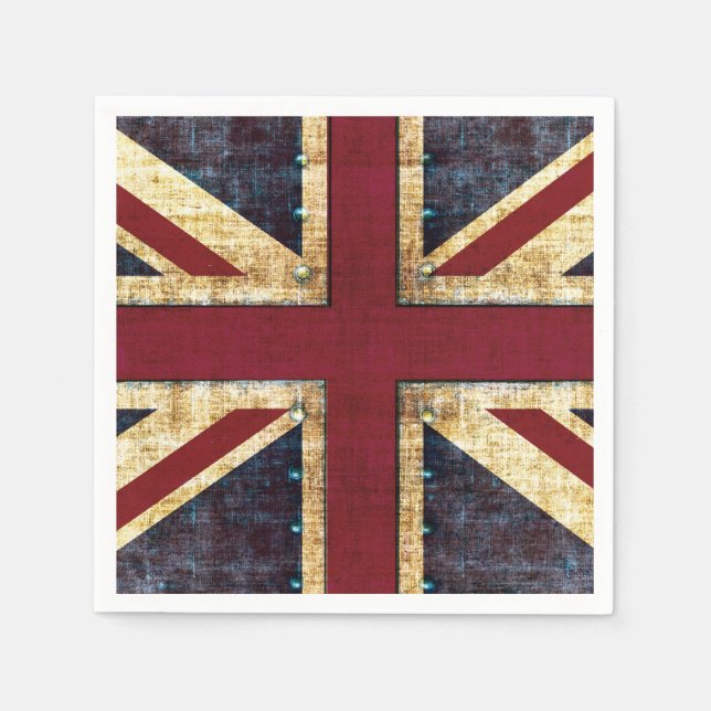 Guardanapo De Papel bandeira do Reino Unido da Union Jack (Frente)