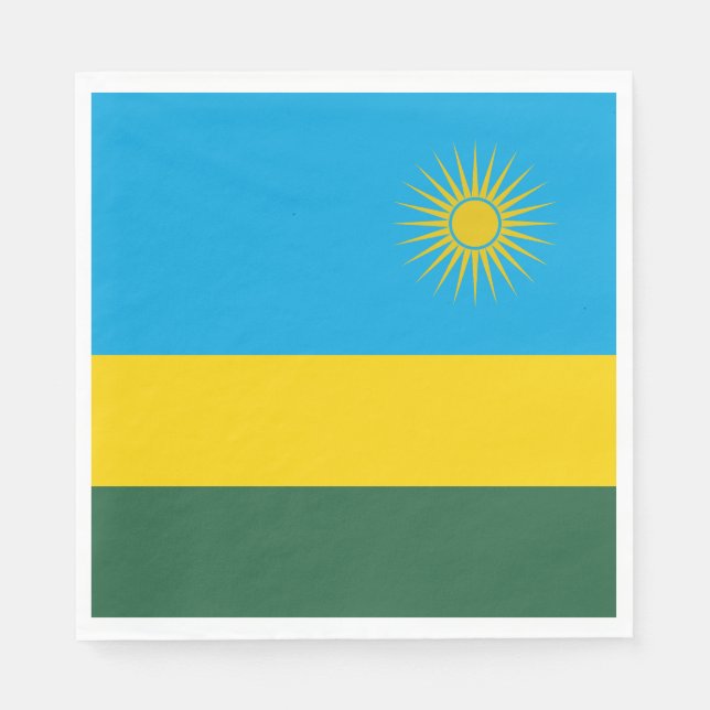 Guardanapo De Papel Bandeira do Ruanda (Frente)