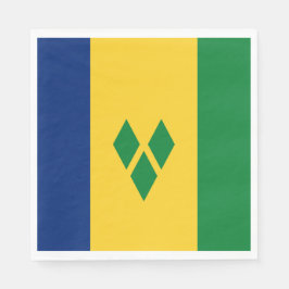 Guardanapo De Papel Bandeira do Santo Vicente e Granadinas