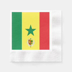 Guardanapo De Papel Bandeira do Senegal-casaco de armas