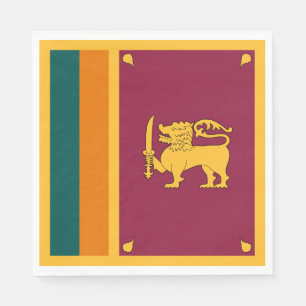 Guardanapo De Papel Bandeira do Sri Lanka