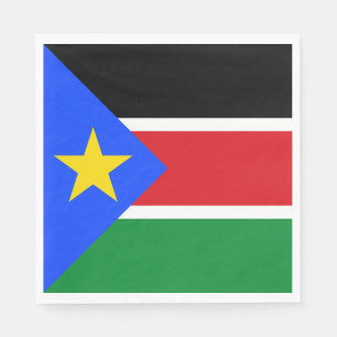 Guardanapo De Papel Bandeira do Sudão do Sul