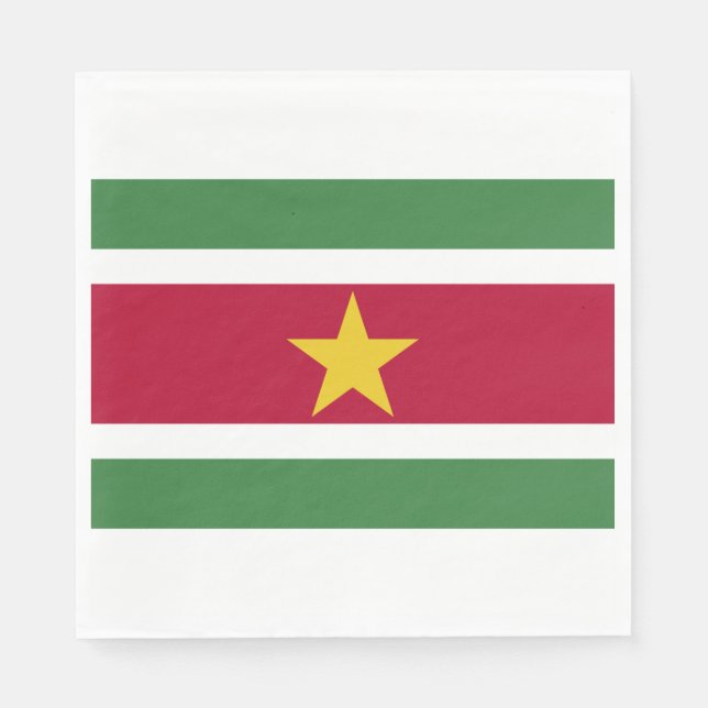 Guardanapo De Papel Bandeira do Suriname (Frente)