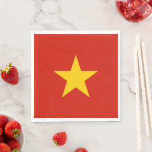 Guardanapo De Papel bandeira do Vietname