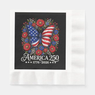 Guardanapo De Papel Bandeira dos EUA América 250 1776 2026 Aniversário