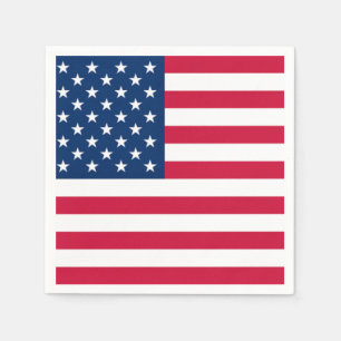 Guardanapo De Papel Bandeira dos EUA - Estados Unidos da América - Pa
