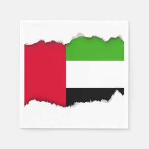 Guardanapo De Papel Bandeira dos UAE United Arab Emirates
