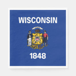 Guardanapo De Papel Bandeira Estadual do Wisconsin