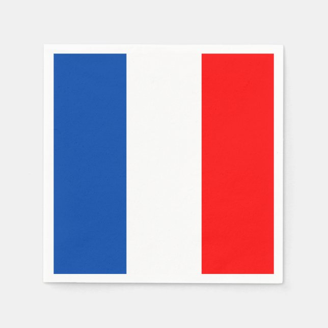 Guardanapo De Papel Bandeira França (Frente)