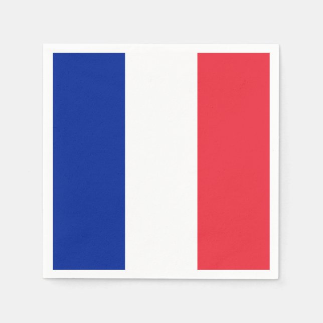 Guardanapo De Papel Bandeira França (Frente)