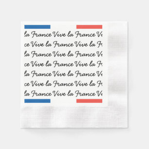 Guardanapo De Papel Bandeira francesa, la France de Vive, partido do
