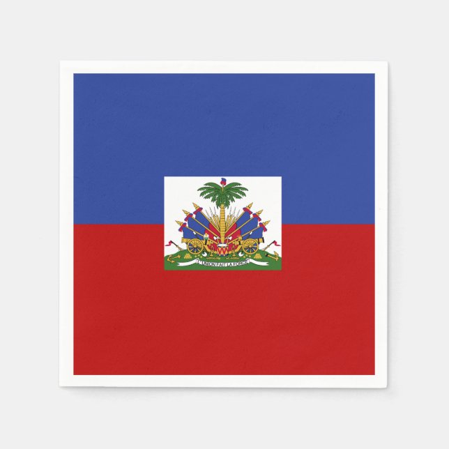 Guardanapo De Papel Bandeira haitiana clássica (Frente)