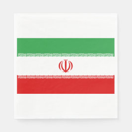 Guardanapo De Papel Bandeira Iraniana (Irã) (Persa)