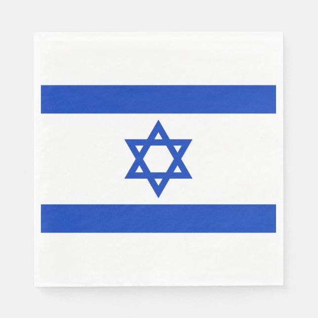 Guardanapo De Papel Bandeira Israelense (Israel) (Frente)