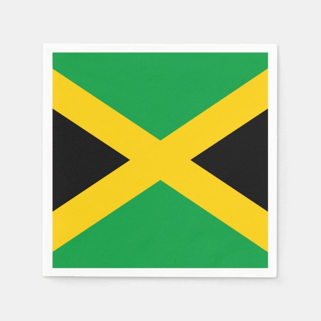 Guardanapo De Papel Bandeira jamaicana (Frente)