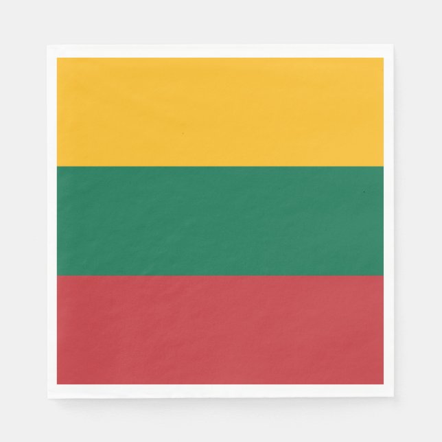 Guardanapo De Papel Bandeira lituana (Frente)