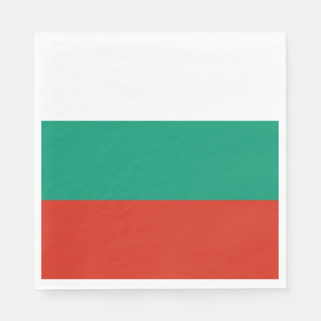 Guardanapo De Papel Bandeira Nacional Búlgara (Frente)