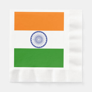 Guardanapo De Papel Bandeira Nacional da Índia Ashoka Chakra