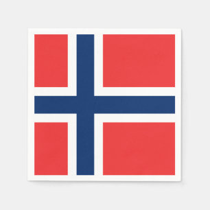 Guardanapo De Papel Bandeira norueguesa