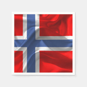 Guardanapo De Papel Bandeira norueguesa