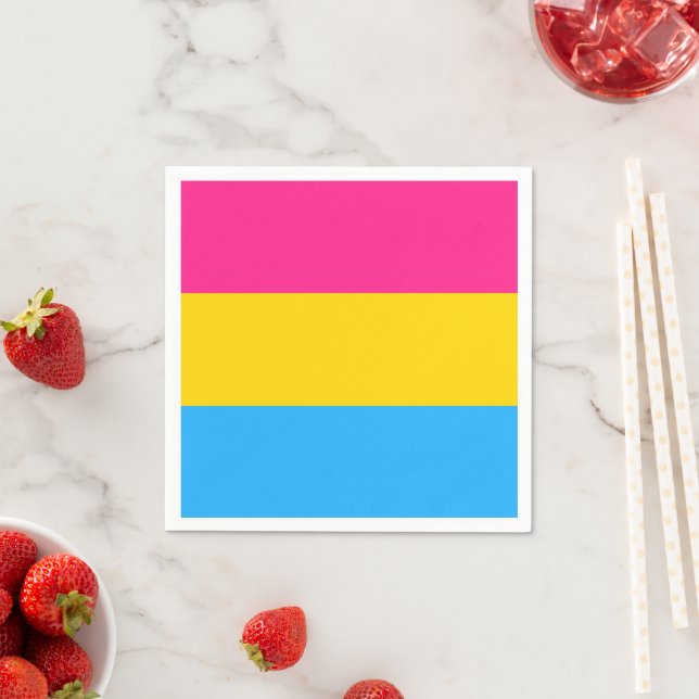 Guardanapo De Papel Bandeira Pansexual & comunidade Pride / gênero (Insitu)