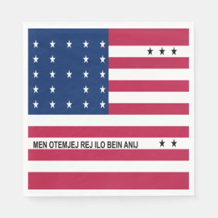 Guardanapo De Papel Bandeira Patriótica do Atol de Bikini