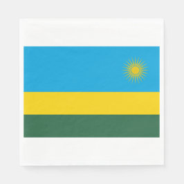Guardanapo De Papel Bandeira Ruandesa (Ruanda) (País Africano)