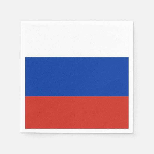 Guardanapo De Papel bandeira russa (Frente)
