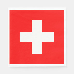 Guardanapo De Papel Bandeira Suíça