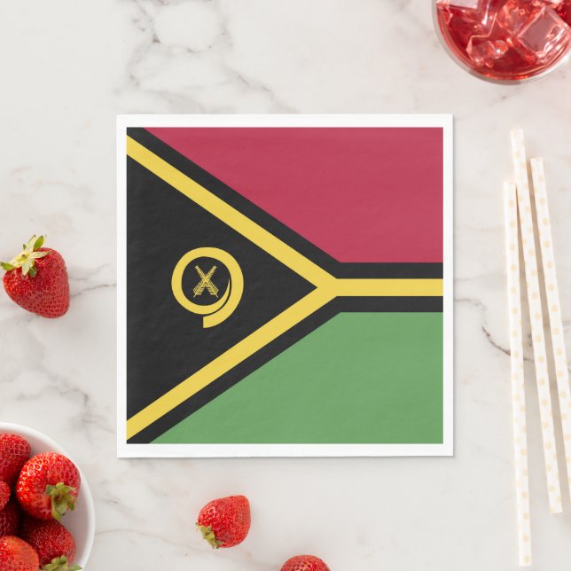 Guardanapo De Papel Bandeira Vanuatu (Insitu)