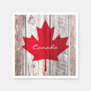 Guardanapo De Papel Bandeira vermelha canadiana