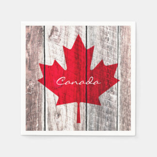 Guardanapo De Papel Bandeira vermelha canadiana