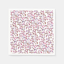 Bando de Aves em Rosa e Roxo