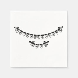 Guardanapo De Papel Banner de Amizade Font Design Napkins