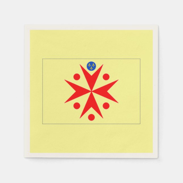 Guardanapo De Papel Banner Grão-Ducado da Toscana -amarelo (Frente)