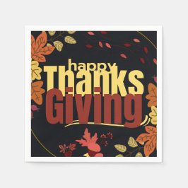 Guardanapo De Papel "Banquete do outono: Celebrar Ação de Graças Conos
