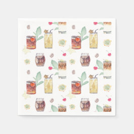 Guardanapo De Papel Bar de Casamento Tiki Cocktail Napkins