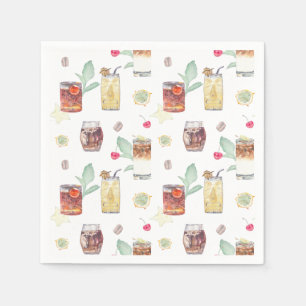 Guardanapo De Papel Bar de Casamento Tiki Cocktail Napkins