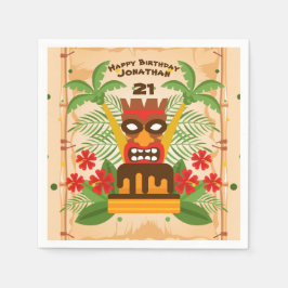 Guardanapo De Papel Bar de diversão Tiki Festa de aniversário Bake & P