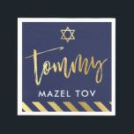 Guardanapo De Papel BAR PERSONALIZADO Mitzvah mazel tov para Tommy mar<br><div class="desc">por kat massard >> WWW.SIMPLYSWEETPAPERIE.COM <<<</div>