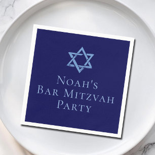 Guardanapo De Papel Bar Real Mitzvah - Estrela do Partido de David
