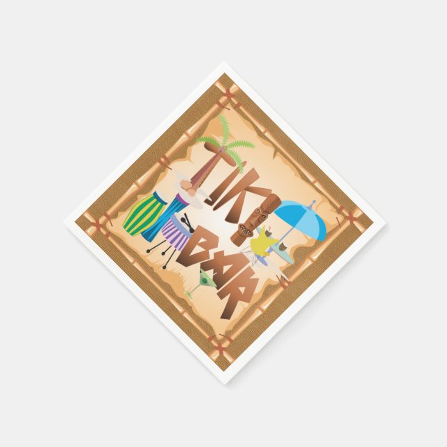 Guardanapo De Papel Bar Tiki (Canto)