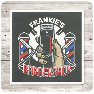 Guardanapo De Papel Barbearia de Compro de Barbeiros Retroativos de NO