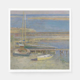 Guardanapo De Papel Barcos com aterrissagem (Paisagem de Nova Inglater