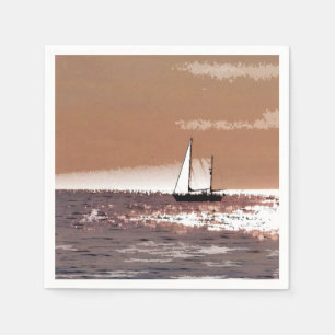 GUARDANAPO DE PAPEL BARCOS DE NAVIGAÇÃO