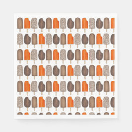 Guardanapo De Papel Bares Pop sorvetes Picolé Creamsicle Fudge