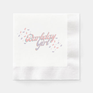 Guardanapo De Papel Barkday Girl Paper Napkin