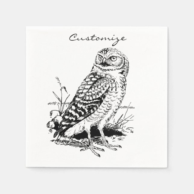 Guardanapo De Papel Barn Owl Thunder_Cove (Frente)